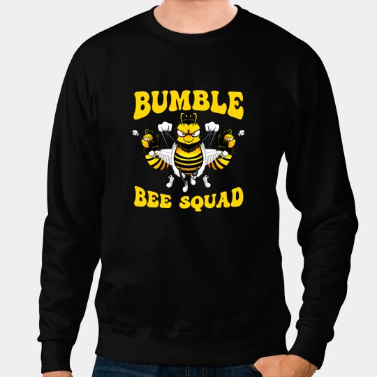 Bee Beekeeping Funny Bumble Bee Design For Kids Men Women Bee Squad Buddies 338 Beekeeper Sweatshirts