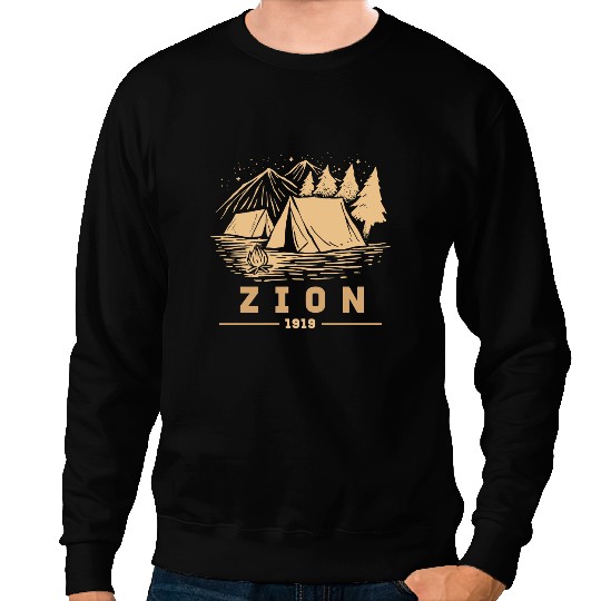 Camping Camp Zion Vintagecamper Camper Sweatshirts