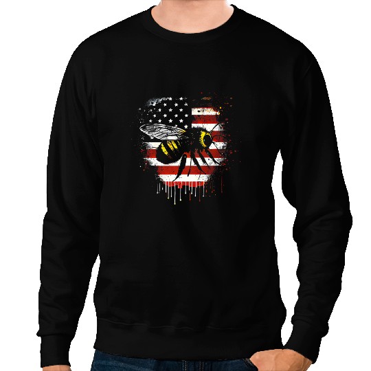 Bee Beekeeping Honeybee and bumble bee for American hive beekeepers 623 29 Beekeeper Sweatshirts