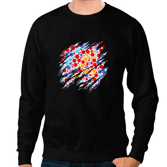 International Dot Day Ripped Effect Dots Sweatshirts
