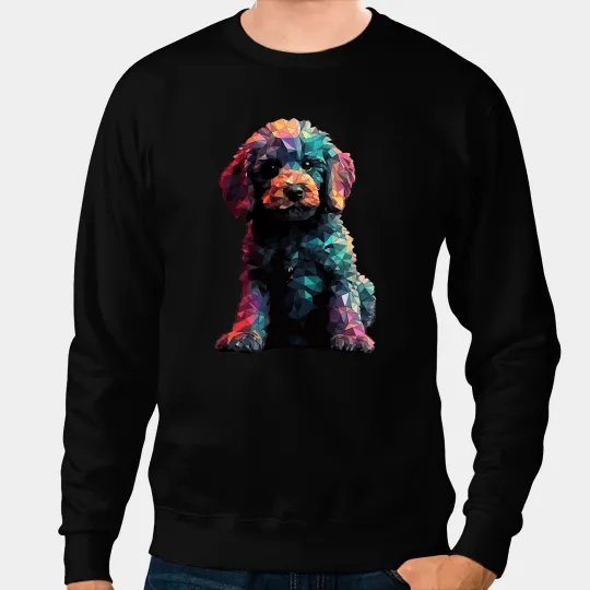 Poodle Puppy Dog Pop Art Sweatshirts