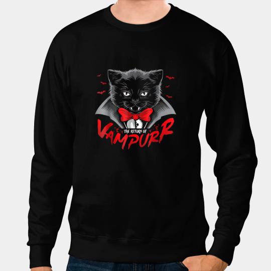 black cats Paws Vampurr Vampire Cat Funny Halloween Animal Men Women Kids 99 Sweatshirts