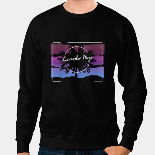 Lavender Haze Sunset Palm Tree Gift For Music Fan Sweatshirts