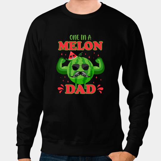 Cute One In A Watermelon Dad Funny Summer Sweatshirts