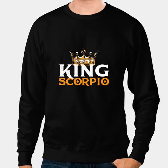 King Scorpio Horoscope Astrology Zodiac Sign Sweatshirts