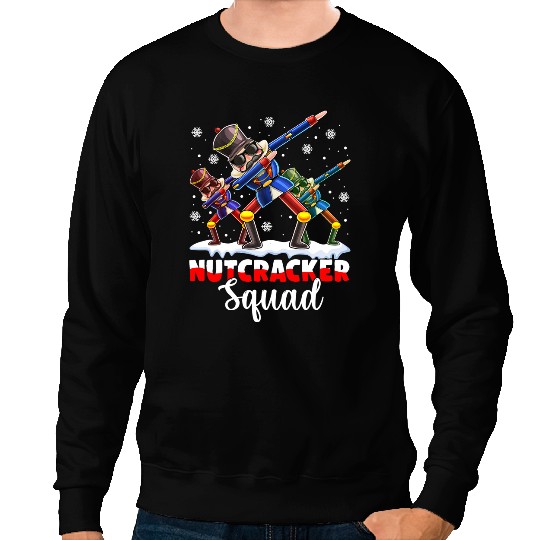 Dabbings Nutcracker Squad Deez Nuts Funny Christmas Pajamas Sweatshirts