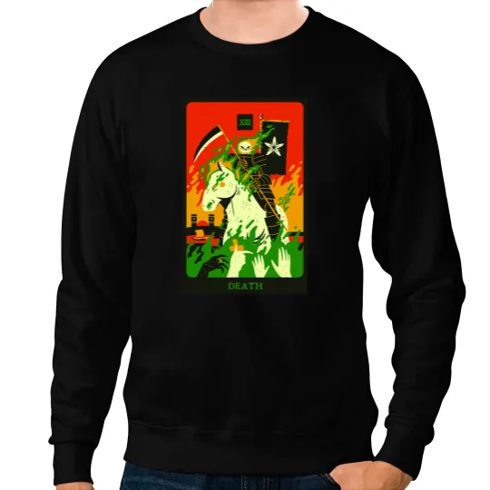 Death vintages Tarot Card Magic Occult Supernatural Sweatshirts