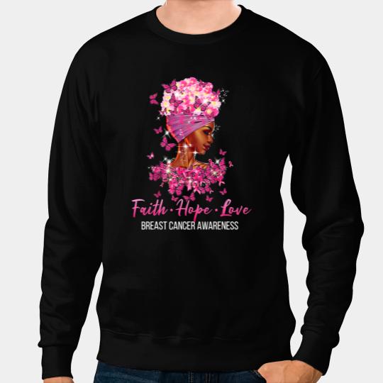 BC Breast Cancer Awareness Faith Hope Love Butterflies Women Cancer Sweatshirts