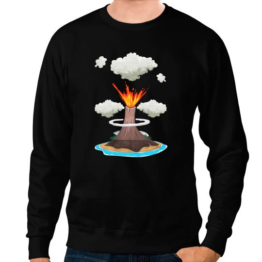 Kayak Water Boys Girls Volcano Lover Cool Lava Cute Geology Sweatshirts