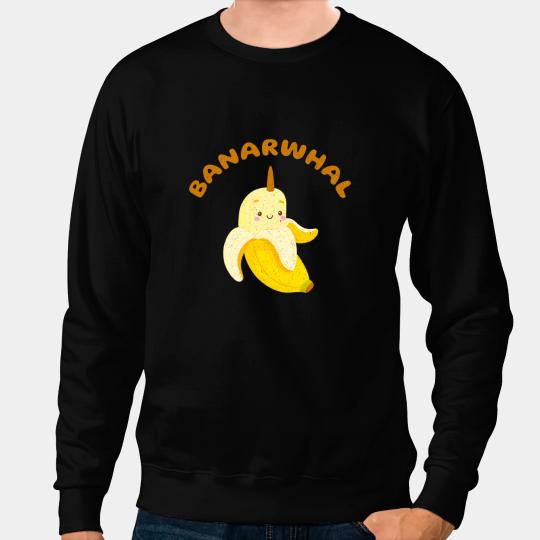Narwhal Lover Funny Narwhal Banana Unicorns Of The Sea Enchanted Animal 21 Sweatshirts