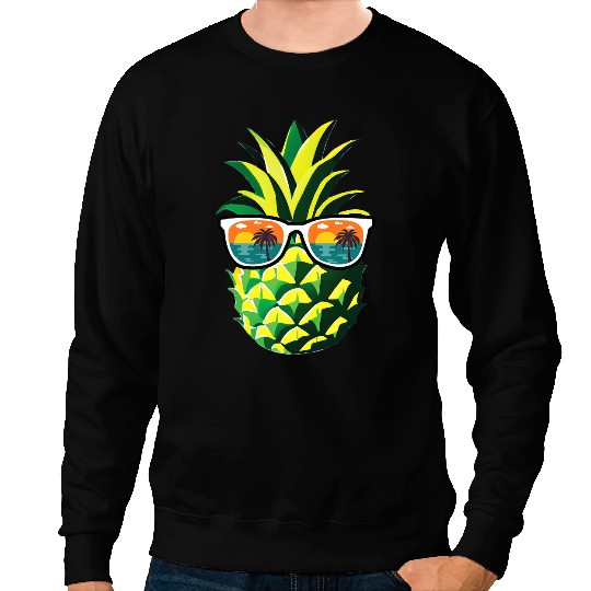Life Is Really Good pineapples Sunglasses Aloha Beaches Hawai 1 Sweatshirts