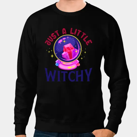 Little Witchy Crystal Divination Ball Tarot Cards Witch 1 Sweatshirts