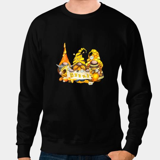 Bee Beekeeping Honey Bee Gnomes Tomte Scandinavian Three Garden Gnomes 437 Beekeeper Sweatshirts