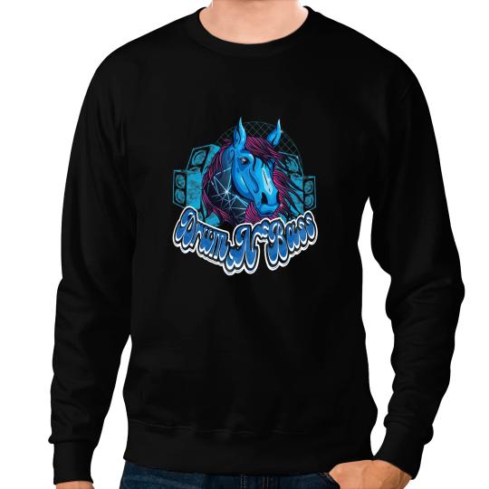 Funny Horse Drum N Bass Hardstyle Frenchcore Gabber Horse Goa Gabberina Sweatshirts