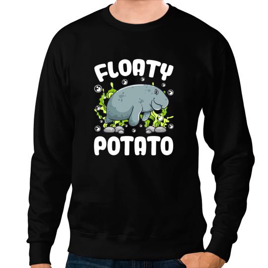 Floaty Potato Manatee Funny Sea Animal Marine Biologist Cute Sweatshirts