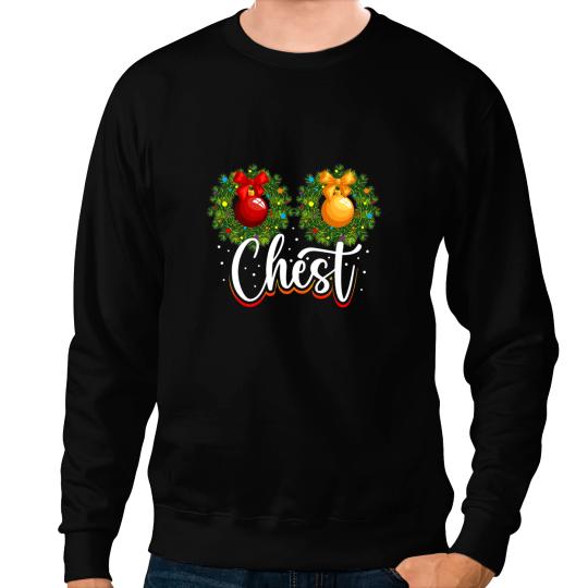 Chest Nuts Christmas Funny Couples Christmas Chestnuts Sweatshirts