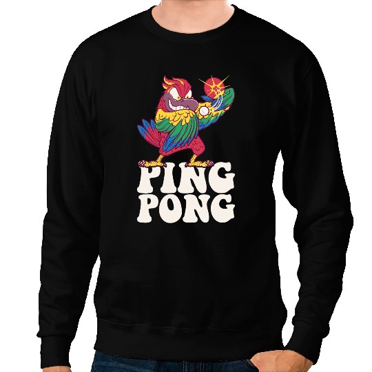 Table Tennis PP Ping Pong Parrot Outfit Table Tennis Bird Table Tennis 1 Sweatshirts