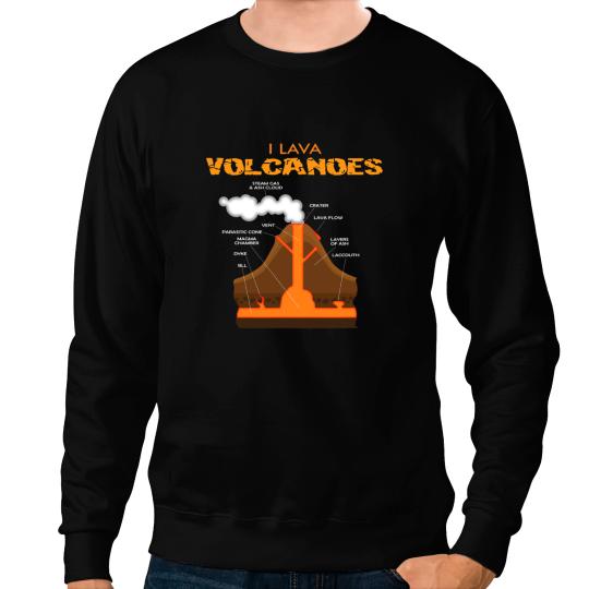 Kayak Water Geology Science Geologist Collector Volcano Funny Sweatshirts