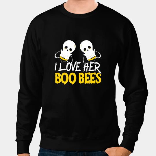 Bee Beekeeping I Love Her Boo Bees for a Couples Halloween Bee Lovers 420 Beekeeper Sweatshirts