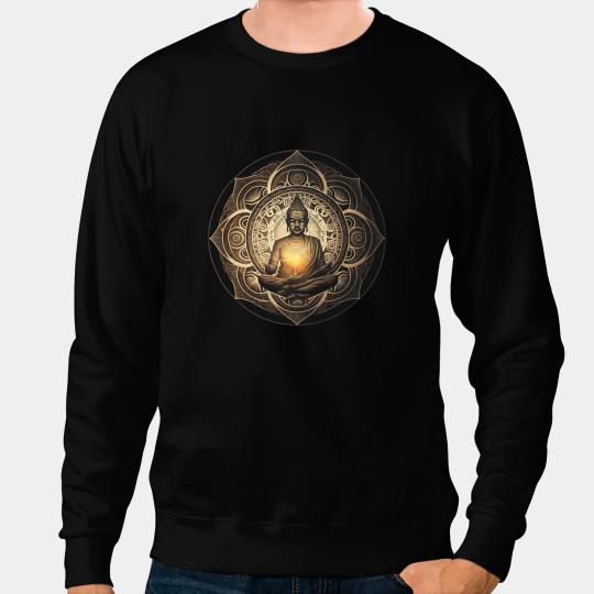 Buddha Gautama Meditation Buddhism Spiritual Buddhist Sweatshirts