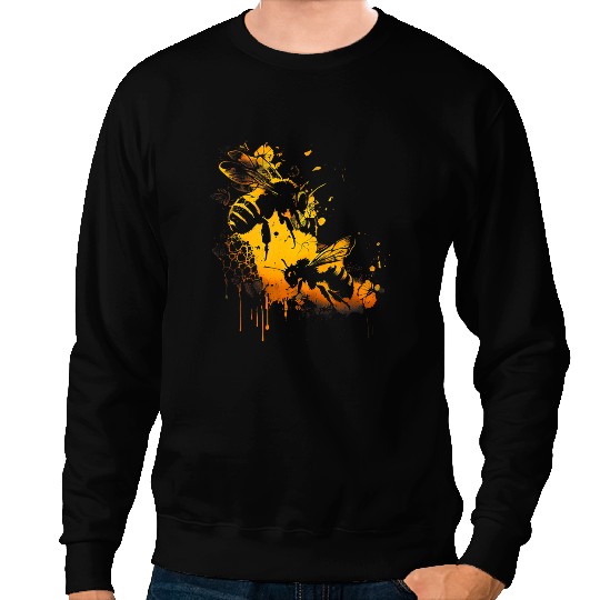 Bee Beekeeping Honeybee and bumble bee for American hive beekeepers 623 3 Beekeeper Sweatshirts