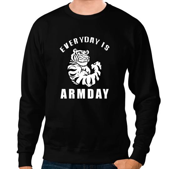 Everyday Is Arm Day Bodybuilding Tee Curling Fitness Sports Sweatshirts