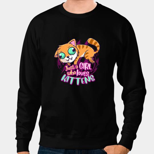 Cat Paws Cute Kitten Just A Girl Who Loves kittens 794 Sweatshirts