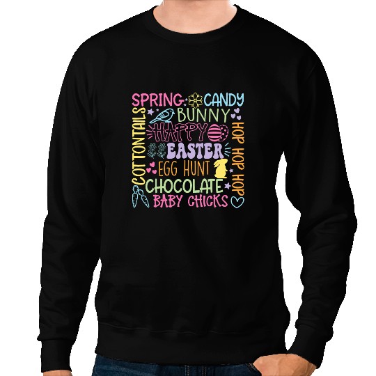 Chicken Poultry Hip Hop Bunny Rabbit Baby Chicks Happy Easter Egg Hunting 6 Sweatshirts
