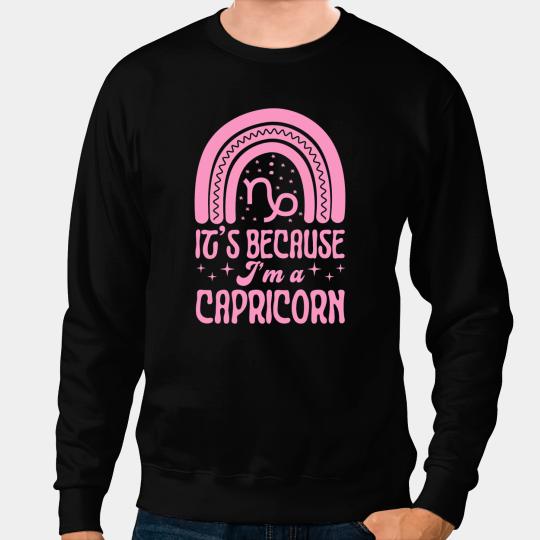 Its Because Im A Capricorn Sign Bohemian Rainbow Sweatshirts