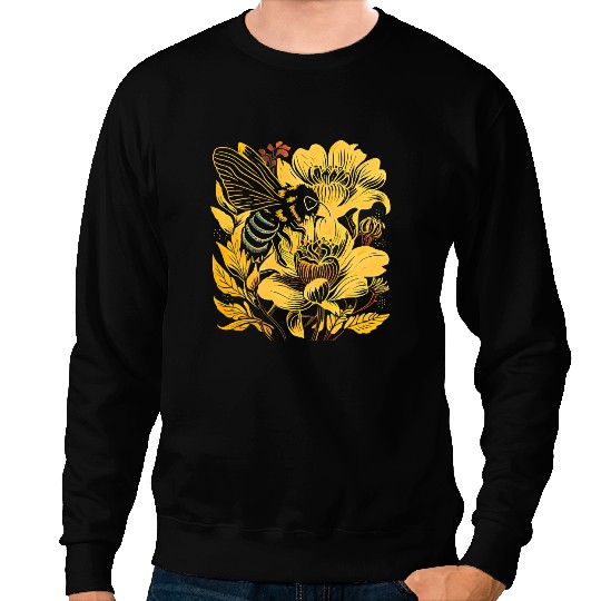 Bee Beekeeping Honeybee and bumble bee for American hive Beekeeper Sweatshirts