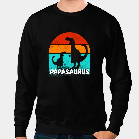 Dinosaur Dino Dino Mens Papasaurus Retro vintages T Rex Papa Saurus for Men 1 Sweatshirts