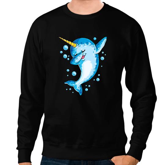 Narwhal Lover Dabbings Narwhal Unicorns Funny Women Men Dab Dance Gifts Sweatshirts