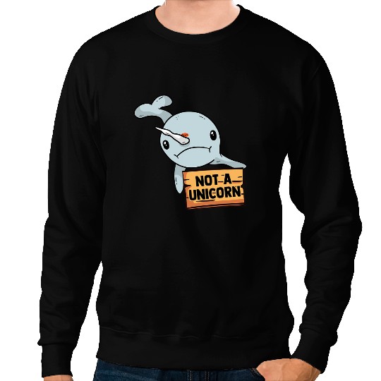Narwhal Lover Grumpy Narwhal Hilarious Saying Unicorns Squishy Lover Sweatshirts
