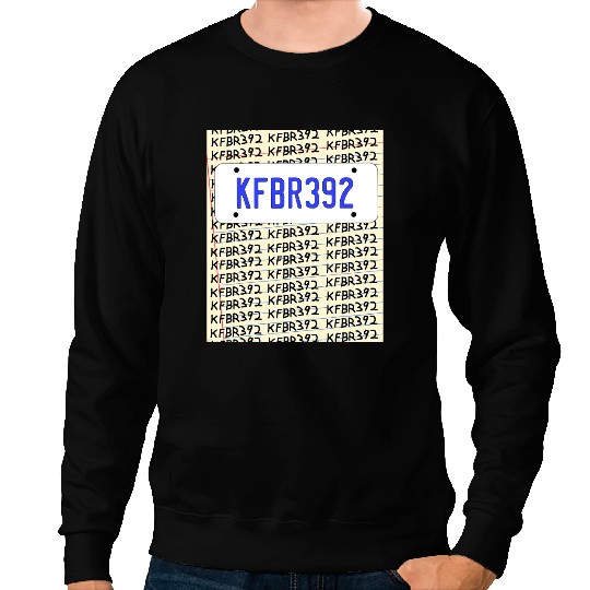 KFBR392 License Plate And Notepad Design for Men and Women Sweatshirts