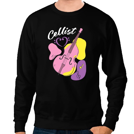 Cello Lover Cellist Musical Instrument Orchestra Classical Music Sweatshirts
