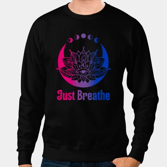 LGBT Pride Bi Pride Subtle Bisexual LGBTQ Gay Pride Yoga Moon Phase Sweatshirts