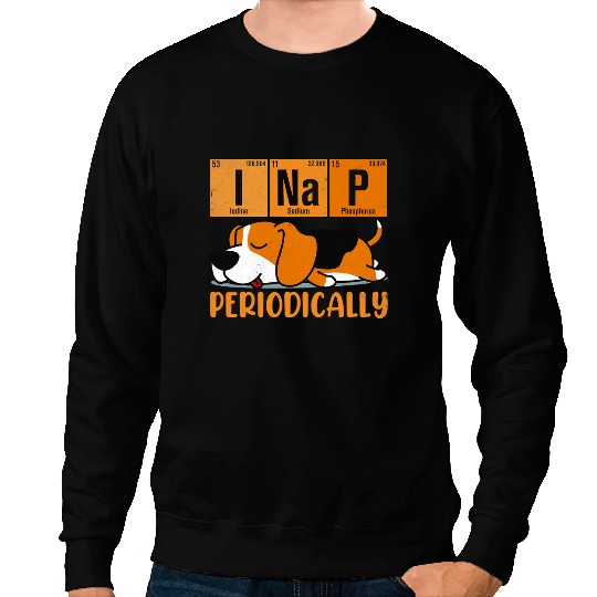 Beagle Dog Funny Science I NAP Periodic Table Meme Meh Beagle Dog 34 Beagles Sweatshirts