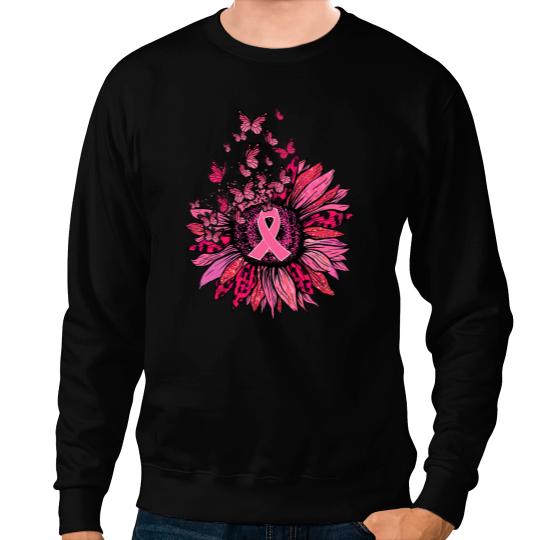 BC Breast Cancer Survivor Flower Butterfly Cancer Sweatshirts
