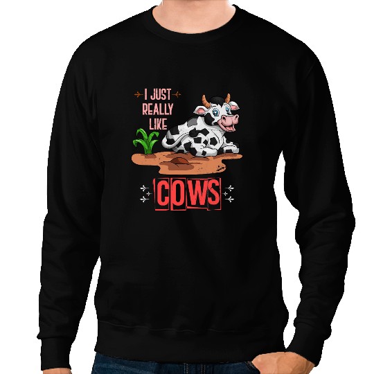 Cattle Cow Funny Cute Farm Animal Lover Kids Gift Farming Farmer Cow 235 Sweatshirts