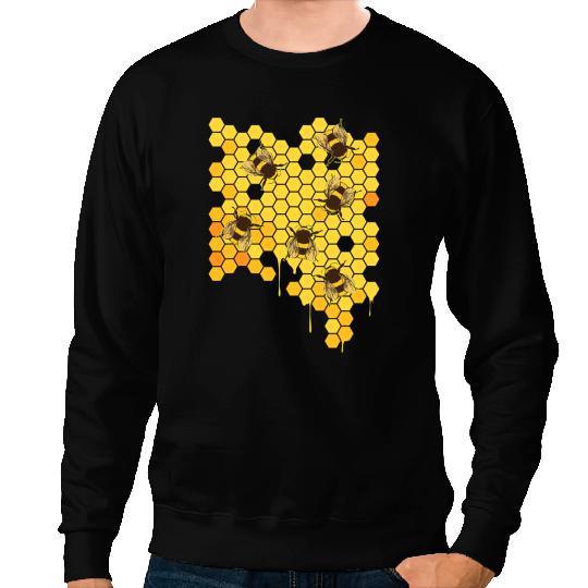 Bee Beekeeping Honey Bee Hive Honeycomb Beekeeper Gift 230 Beekeeper Sweatshirts