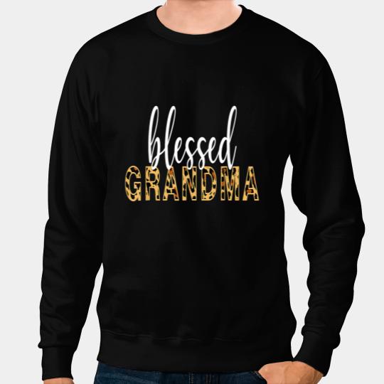 Leopard Print Blessed Grandma Cute Cheetah Mothers Day Sweatshirts