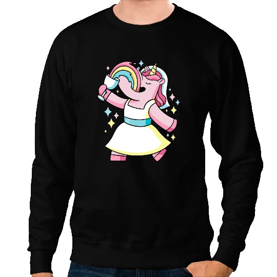 Unicorns Alcohol Drinking Unicorns for Wedding for Bride Sweatshirts
