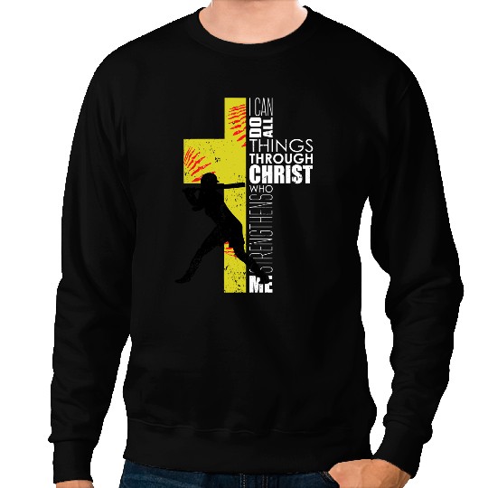 Softball Gift Players Teen Girls Women Christian Religious 116 Sweatshirts