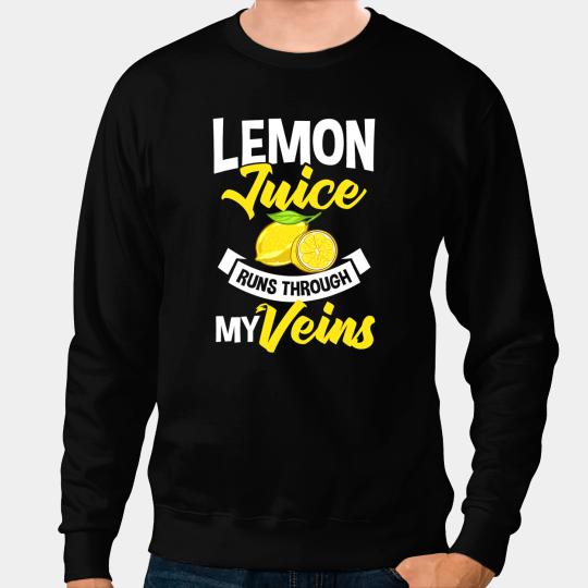 Lemon Juice Fruits Lemonade Healthy Food 11 Sweatshirts