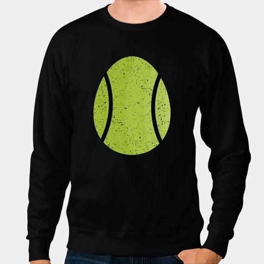 Tennis Gift Happy Easter Egg Tennis Ball Cute Sport Lover Sweatshirts
