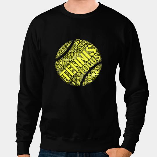 Tennis Gift Funny Ball Funny Clothes Mens Womens Tennis Club Funny Goods Adults Kids Sweatshirts