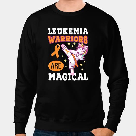 Unicorns Lover Pony Leukemia Warriors Are Magical Cancer Unicorn Sweatshirts