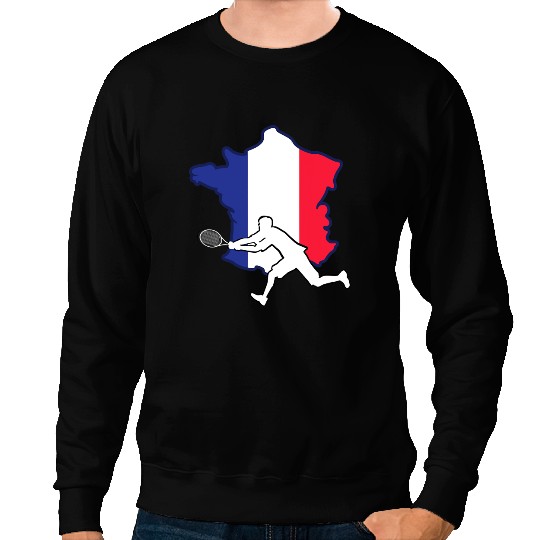 Tennis Gift French Open for Tennis Lovers Tennis Player From France Sweatshirts