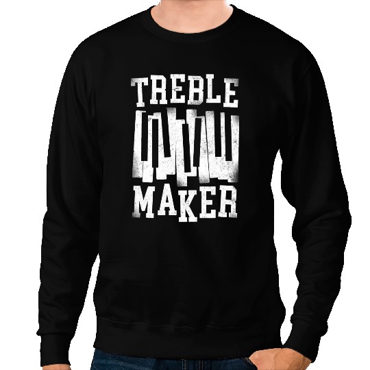 Piano Music Teacher Pianist Keyboard Treble Maker Sweatshirts