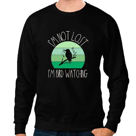 Funny Birder Retro Women Birding Ornithology Bird Watcher Sweatshirts